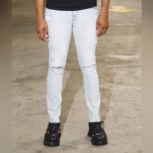 LIGHT DEMIN  RIP JEANS